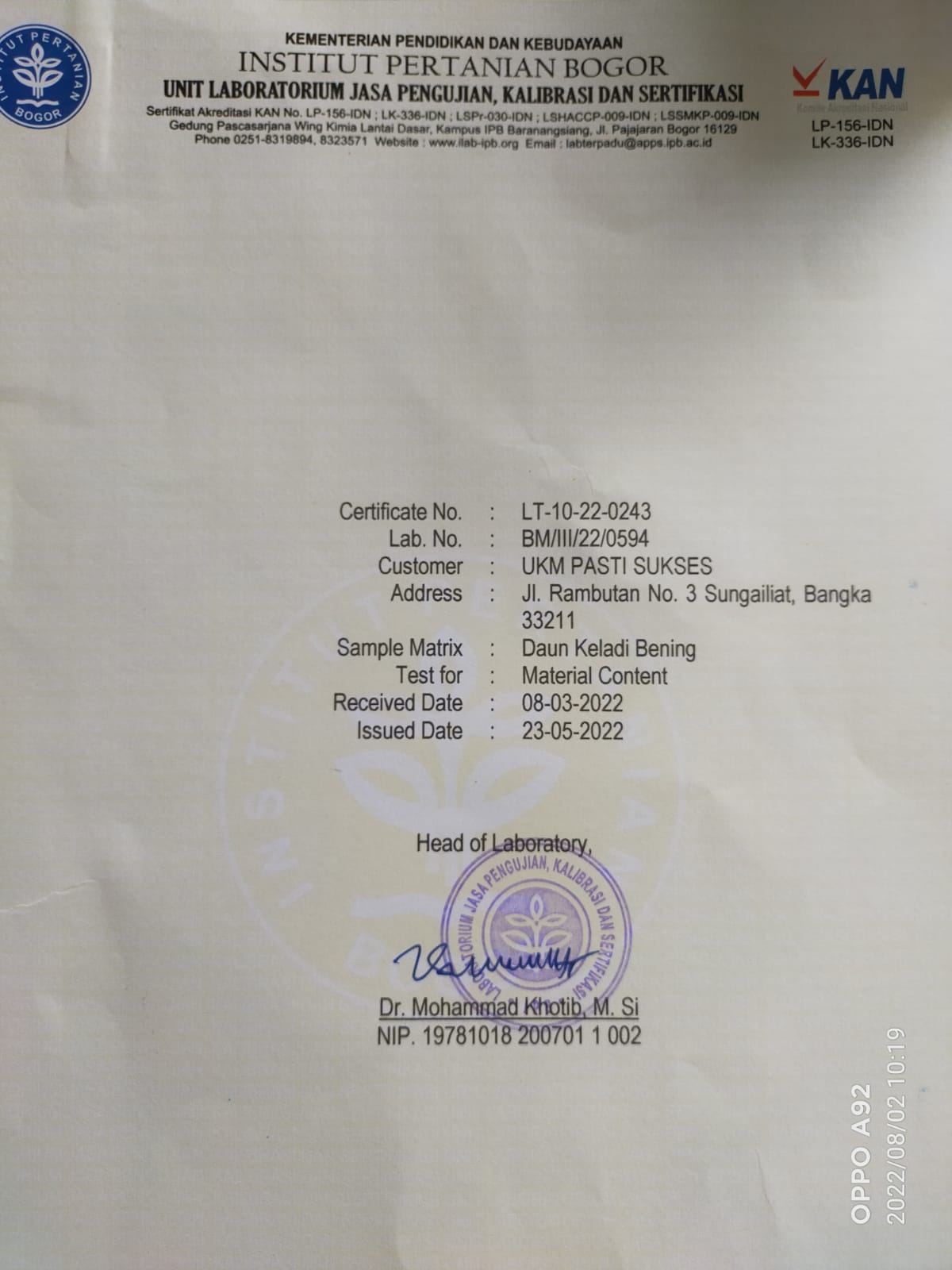 Sertifikat 1